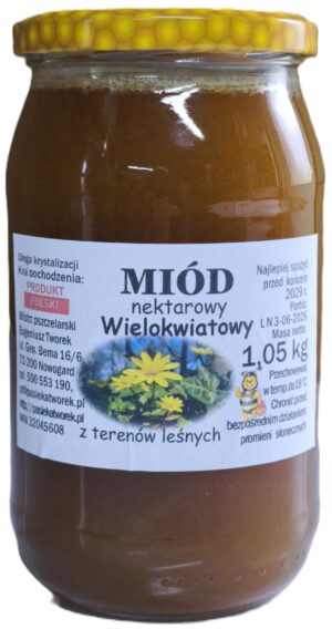 Miód Nektarowy Wielokwiatowy z terenów leśnych (Partia LN 3-06-2026)