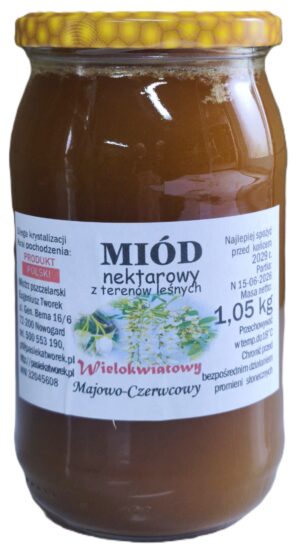 Miód Nektarowy Wielokwiatowy Majowo-Czerwcowy (Partia N 15-06-2026)